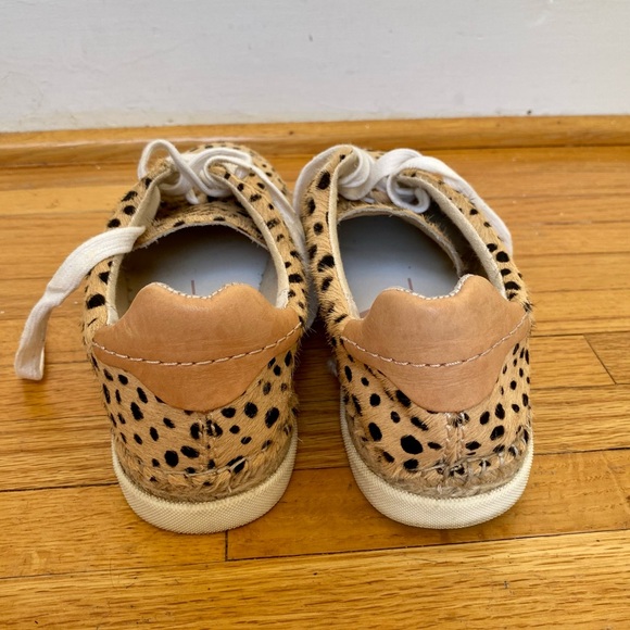 Leopard Animal Print Genuine Cow Hide Leather Dolce Vita Sneakers Espadrille 7.5 - Picture 10 of 10